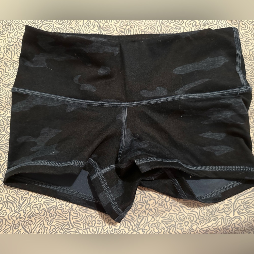 Lululemon Blue Camo shorts 2” inseam
